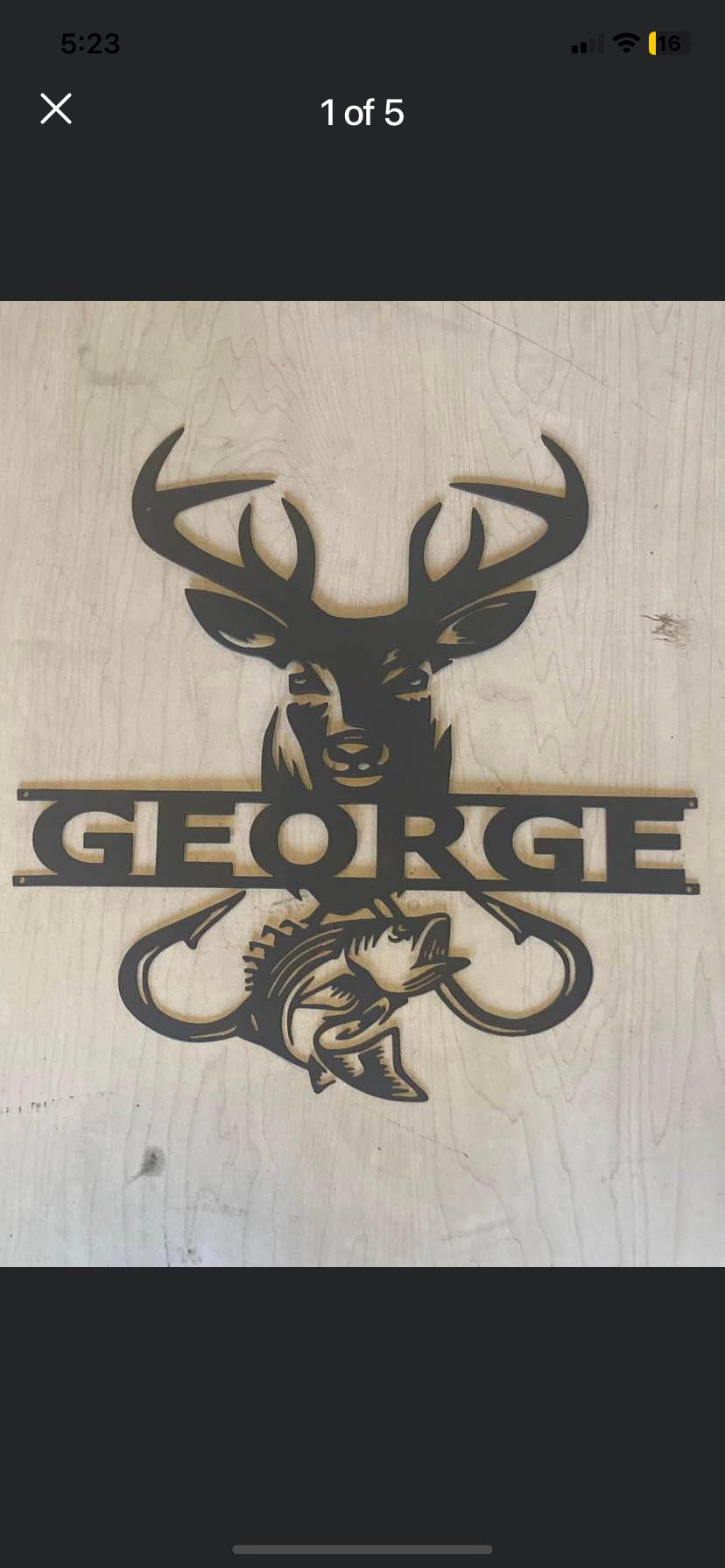 Hunting custom metal sign
